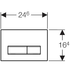 Geberit Sigma50 Flush Plate - Jet Black (115.788.DW.5) - main image 2