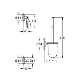 Grohe Essentials 3-in-1 WC Set - Supersteel (40407DC1) - main image 2
