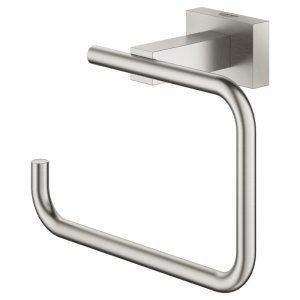 Grohe Essentials Cube Toilet Roll Holder - Supersteel (40507DC1) - main image 2