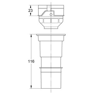 Grohe Flush Volume Reduction Adaptor For GD (42333000) - main image 2