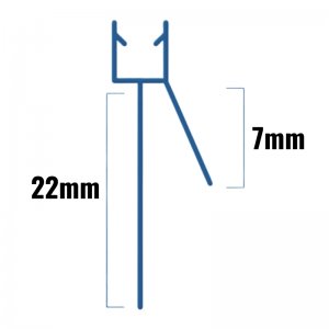Inventive Creations Large Gap Seal - 10mm Glass - 22mm - 800mm Long (10LGCU 800) - main image 2