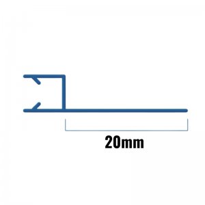 Inventive Creations Shower Seal - 10mm Glass - 20mm - 1900mm Long (10INL) - main image 2
