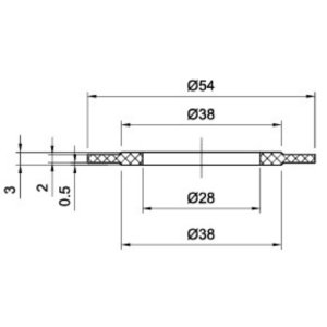 Inventive Creations Variflush Type Rubber Flush Valve Washer (W56) - main image 2