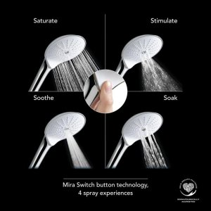 Mira Switch 4 Spray Shower Head - Chrome (2.1605.261) - main image 2