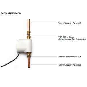 Salamander TapBoost Outlet Connector - 1/2" to 15mm Compression (ACCTAPB12FT15COM) - main image 2