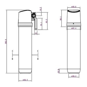 Sauber Carbon Filter Kit with Bracket (PDT-000052) - main image 2