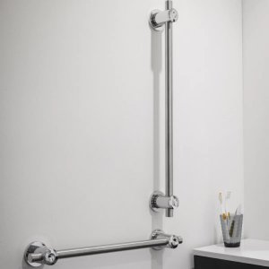 Triton Inclusive Straight Grab Bar - 450mm - Chrome (TGRCARE450CHR) - main image 2