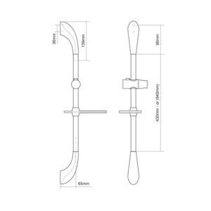 Triton Joshua-Eva Hi-Flow Shower Rail Kit - Chrome (TSKFJOSEVACHR) - main image 2