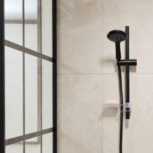 Triton Kian-8000 Series Slender Shower Rail Kit - Matte Black (TSKFKIA8000BLK) - main image 2