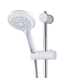 Triton Lewis-8000 Series Fast-Fit Shower Rail Kit - Chrome/White (TSKFLEW8000WC) - main image 2