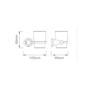 Bristan 1901 Tumbler & Holder - Chrome (N2 HOLD C) - main image 3