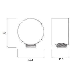 Bristan Fast Fit Wall Outlet - Chrome (WO6 C) - main image 3