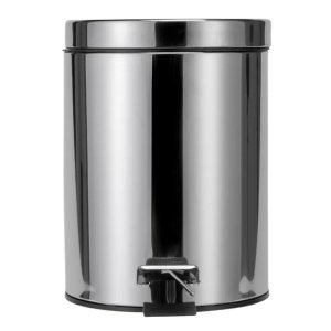 Croydex Five Litre Pedal Bin With Soft Close - Chrome (AJ657341) - main image 3