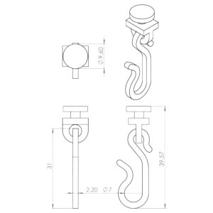 Croydex Hook And Glider Pack - White (GP98900) - main image 3