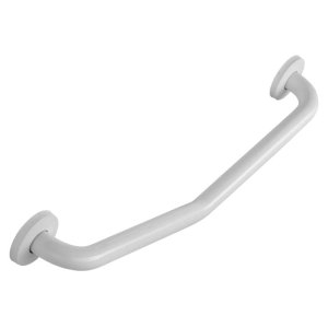 Croydex Stainless Steel Angled Grab Bar - White (AP501322) - main image 3