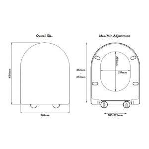 Croydex Varano Soft Close Toilet Seat - White (WL401822H) - main image 3
