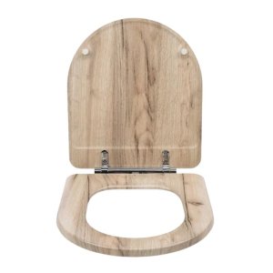 Croydex Varese Flexi-Fix Wood Toilet Seat - Grey Oak Effect (WL610131H) - main image 3