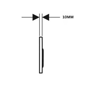 Geberit Kappa21 Dual Flush Plate - Black/Gloss Chrome (115.240.KM.1) - main image 3