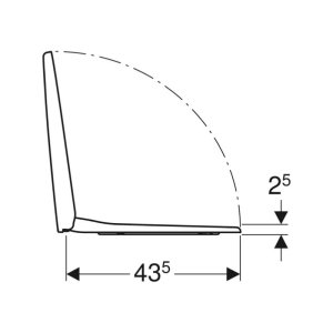 Geberit Selnova Toilet Seat - White (500.330.01.1) - main image 3