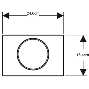 Geberit Sigma10 Stop-And-Go Flush Plate - Matt Chrome (115.758.JQ.5) - main image 3