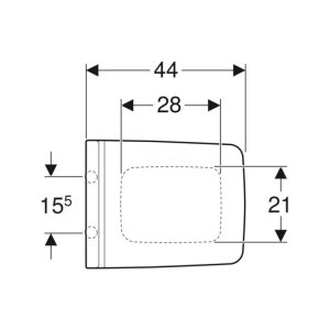 Geberit Xeno2 Toilet seat - White (500.833.01.1) - main image 3