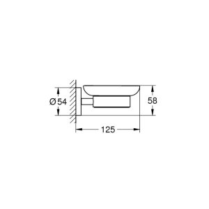 Grohe Essentials Soap Dish With Holder - Supersteel (40444DC1) - main image 3