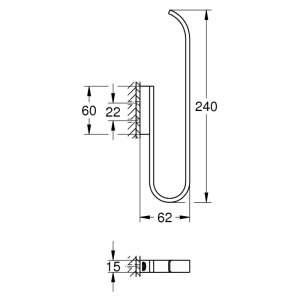 Grohe Selection Spare Toilet Paper Holder - Warm Sunset (41067DA0) - main image 3