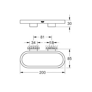 Grohe Selection Towel Ring - Supersteel (41035DC0) - main image 3