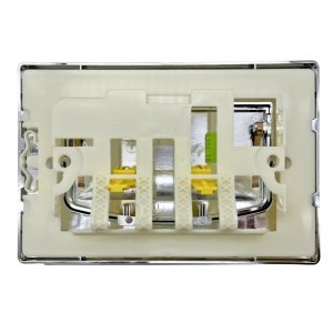 Ideal Standard River Dual Flush Mechanical Flush Plate - Chrome (VV638584) - main image 3
