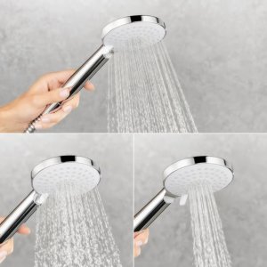 Mira Zest 90mm 3-Spray Shower Head and Hose - Chrome (1.1984.004) - main image 3