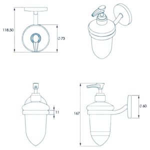 Croydex Hampstead Soap Dispenser - Chrome (QM646641) - main image 4