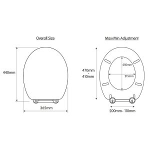 Croydex Rutland Flexi-Fix Toilet Seat - Solid Oak (WL602376H) - main image 4