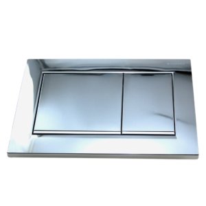 Geberit Omega30 Dual Flush Plate - Gloss/Matt Chrome (115.080.KH.1) - main image 4