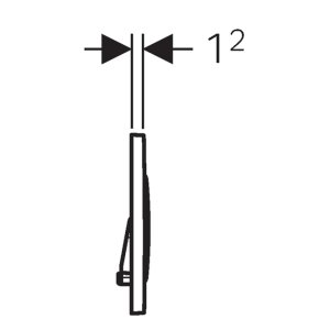Geberit Sigma20 Dual Flush Plate - Brushed/Polished Stainless Steel (115.882.SN.1) - main image 4