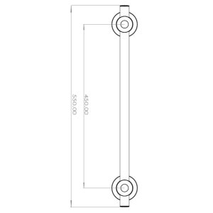 Triton Inclusive Straight Grab Bar - 450mm - Chrome (TGRCARE450CHR) - main image 4