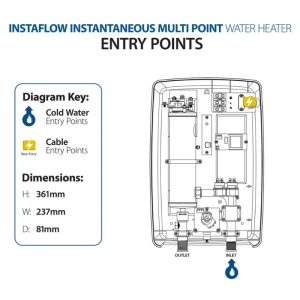 Triton Instaflow Instantaneous Water Heater - Multi Point 10.1kW - White (SPINSF10MW) - main image 4