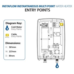 Triton Instaflow Instantaneous Water Heater - Multi Point 7.7kW - White (SPINSF07MW) - main image 4