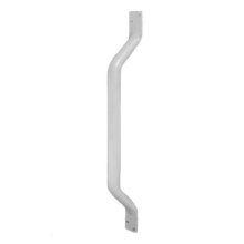 AKW Flat Ended Mild Steel White Grab Rail - 445mm (01010E/2)