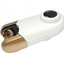 Aqualisa 25mm shower head holder - white/gold (215034)