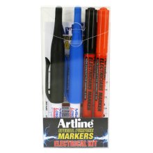 Artline Electricians Wallet 4 Pack - Assorted (EKPR ELECTRICIANS W4)