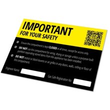 Atom Important Safety Label (AT-LBG6P-10)