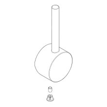 Bristan Handle Assembly - Brushed Nickel (5502058BN-BGL)