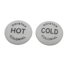 Bristan Indice For Colonial - Pair (IND HD028PLWHB)