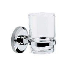 Bristan Solo Glass Tumbler & Holder - Chrome (SO HOLD C)