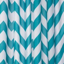 Croydex Aqua Chevron Textile Shower Curtain (AF290416H)