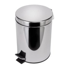 Croydex Five Litre Pedal Bin With Soft Close - Chrome (AJ657341)