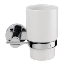 Croydex Flexi-Fix Metra Tumbler and Holder - Chrome (QM541841)