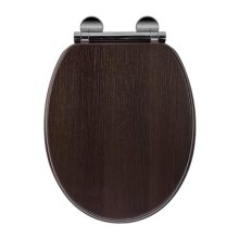 Croydex Montoro Walnut Effect Flexi-Fix Toilet Seat (WL602677H)