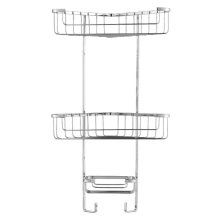 Croydex Three Tier Corner Basket - Chrome (QM262841)