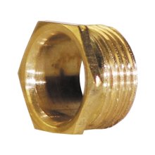 Deta Brass Bush Male Short - 25mm (DT40125)